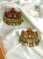 Load image into Gallery viewer, Anjum-earrings-(orange)
