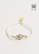Load image into Gallery viewer, Evil Eye Bracelet White 1