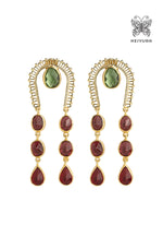 Load image into Gallery viewer, Sofia-Earrings-(-with-red-stones-)-2