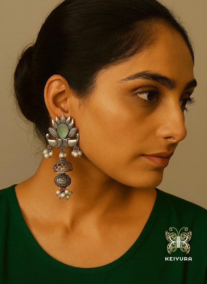 Ankita Earrings (Green)