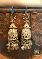 Load image into Gallery viewer, Dilposh Afghani Statement Jhumkas 
