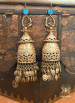 Load image into Gallery viewer, Dilposh Afghani Statement Jhumkas 