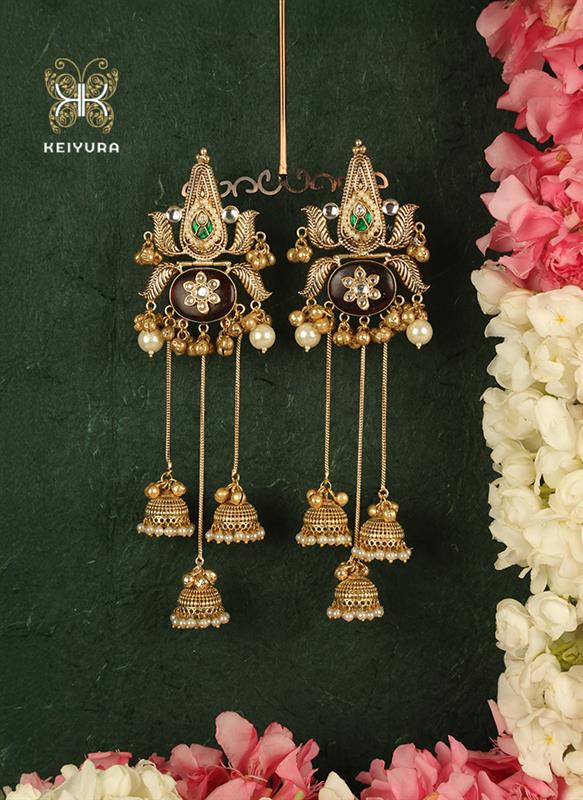 Sufiyaa Earrings (Mehroon)