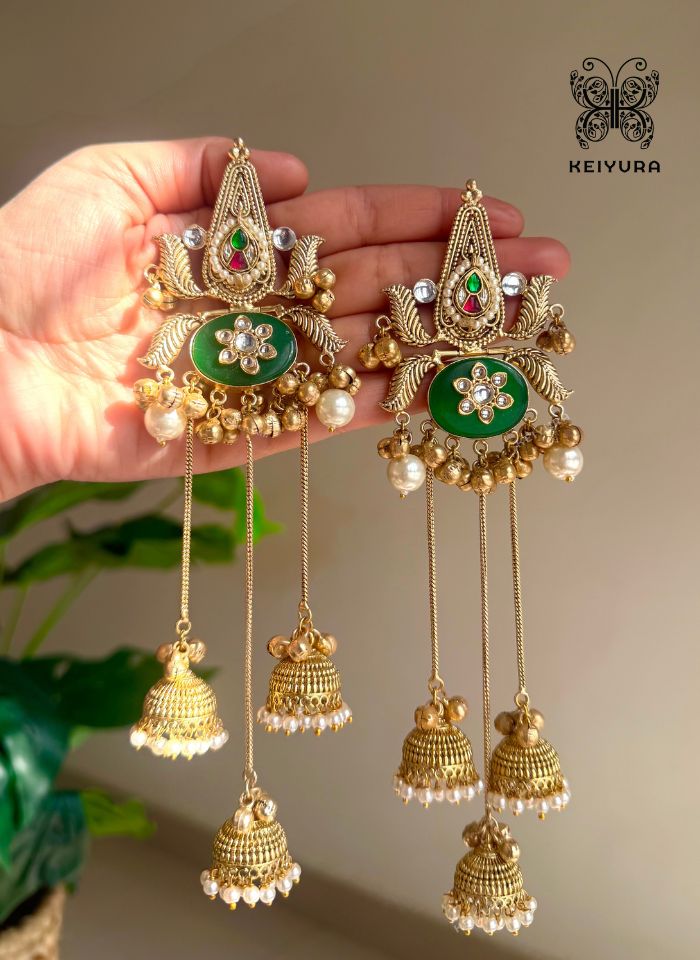 Sufiyaa Earrings (Green)
