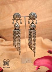 Tribal Chain Tassel Earrings