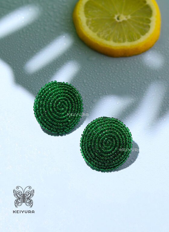 Poppy-Earrings-green
